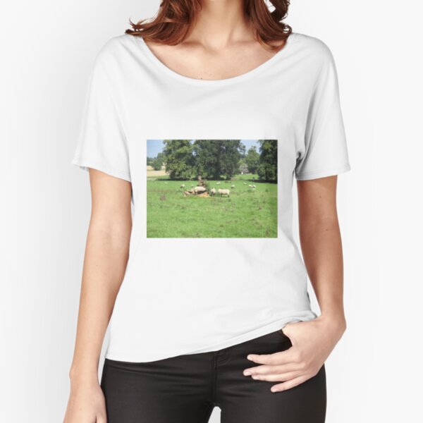 Merch #88 -- Sheep - Shot 4 (Hadrian's Wall) Relaxed Fit T-Shirt