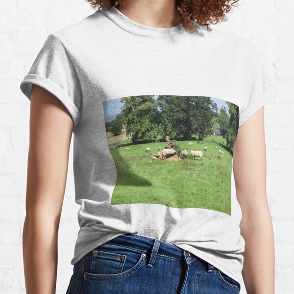 Merch #88 -- Sheep - Shot 4 (Hadrian's Wall) Classic T-Shirt