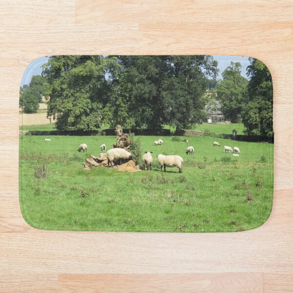 Merch #88 -- Sheep - Shot 4 (Hadrian's Wall) Bath Mat