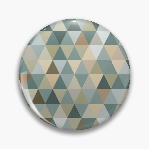 Item preview, Retro Triangles in Blue Green Neutral  designed and sold by BlertaDK.