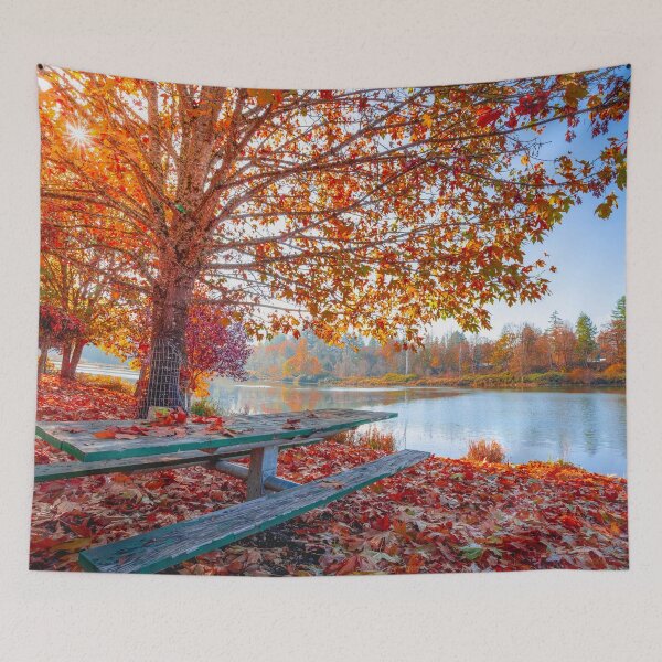Item preview, RED ORANGE AUTUMN LEAVES designed and sold by Eston Kamau.