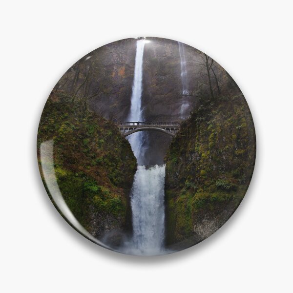 Item preview, Multnomah Falls Oregon - Woodland Waterfall designed and sold by aprilfrosbury.
