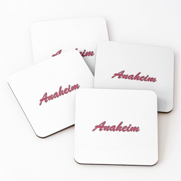 Item preview, Baseball Fan of Anaheim Red Silver and Blue on White designed and sold by gkillerb.