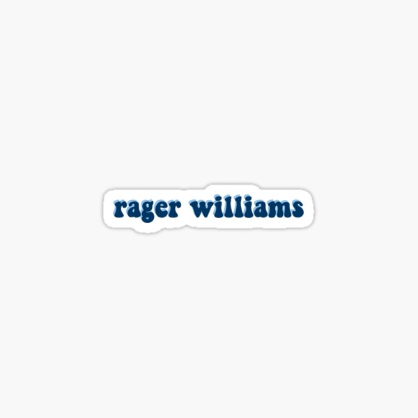 Item preview, Rager Williams BLUE/BLUE Groovy Text designed and sold by krh327.