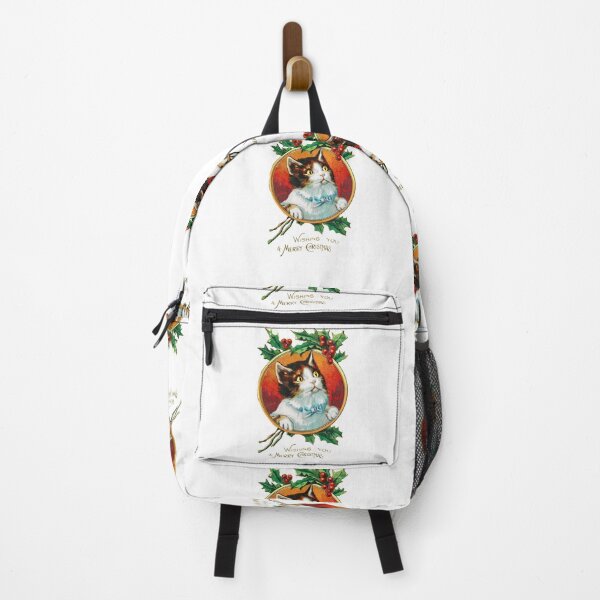 Item preview, Vintage Christmas - Holly Cat designed and sold by weavernap.