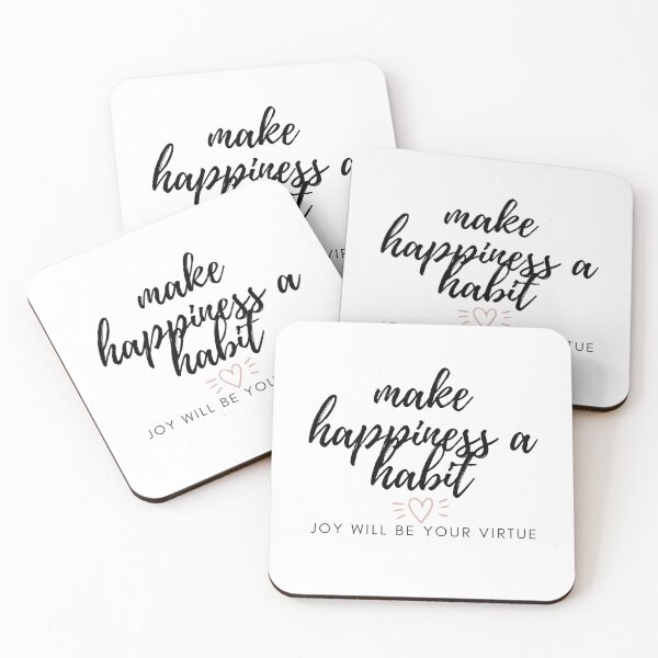 Item preview, make happiness a habit designed and sold by goldenpoodles.