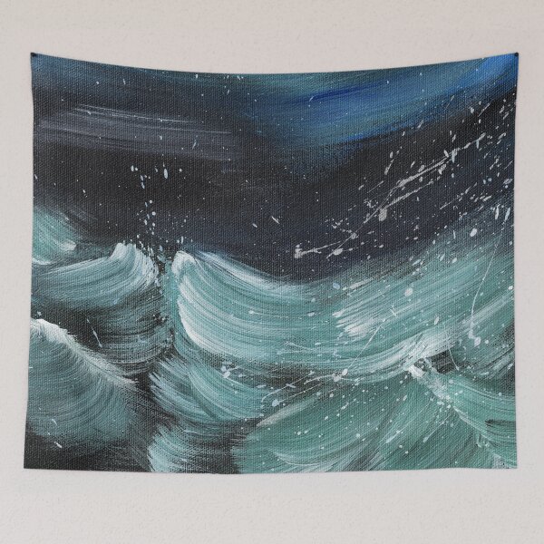 Item preview, Night Waves with Splatter 5 designed and sold by robinyukiko.