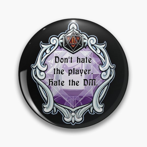Item preview, Amulet Don't Hate the Player. Hate the DM. designed and sold by robertbevan.