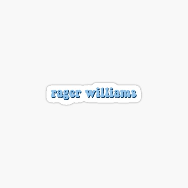 Item preview, Rager Williams BLUE/BLUE Groovy Text designed and sold by krh327.