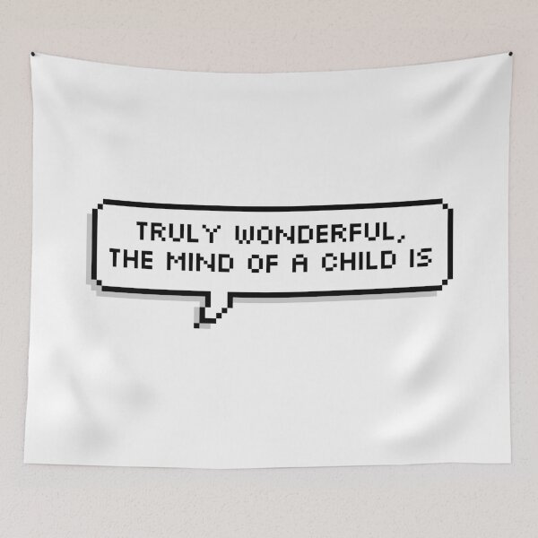 Item preview, The Mind of a Child Pixel Speech Bubble designed and sold by Lemon  Merch.