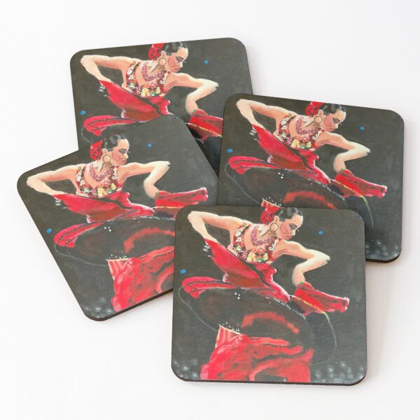 Item preview, Flamenco dancer acrylic painting  designed and sold by AudreyBagelArt.