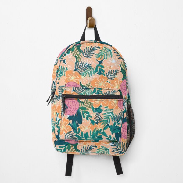 Item preview, Rose Flower Foliage Pattern- peach and pink  designed and sold by Urvashi Patel.
