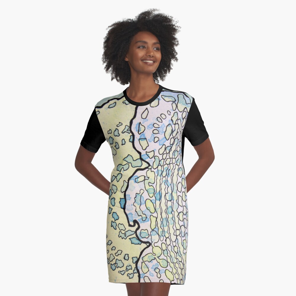 Item preview, Graphic T-Shirt Dress designed and sold by KatieSchutteArt.