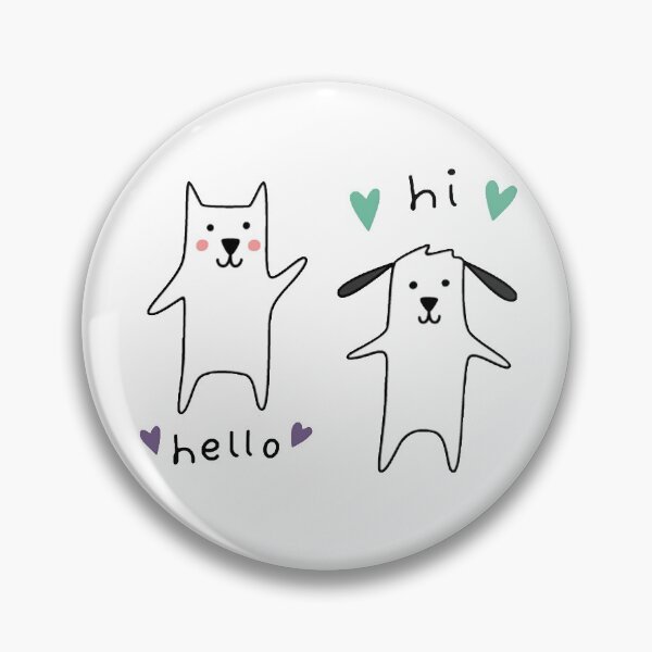 Item preview, Hello Dog, Hi Cat - Snapchat Cat and Dog designed and sold by cluedup.