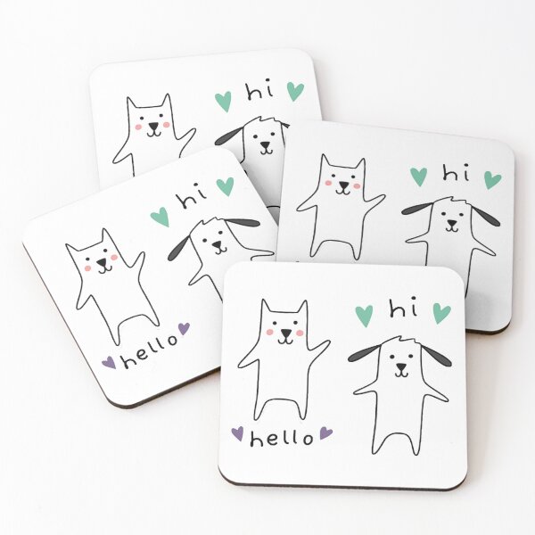Item preview, Hello Dog, Hi Cat - Snapchat Cat and Dog designed and sold by cluedup.