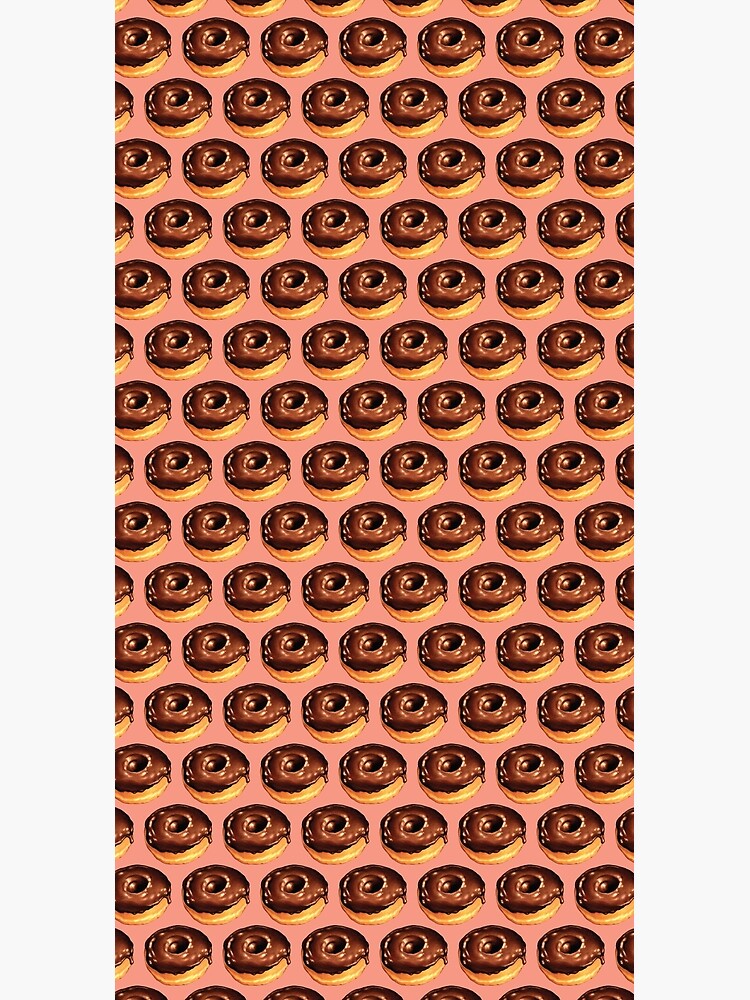Chocolate Donut Pattern - Pink by KellyGilleran