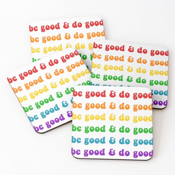 Item preview, BE GOOD & DO GOOD Groovy Rainbow Text designed and sold by krh327.