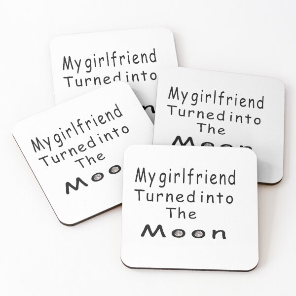 Item preview, my first girlfriend turned into the moon t-shirt designed and sold by Hamza-2el.