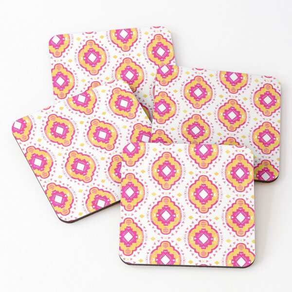 Artikelvorschau, Sun Down Pink & Yellow Geometric entworfen und verkauft von Jacqueline Hurd.