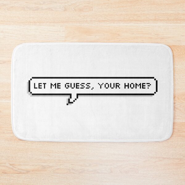 Item preview, Your Home Pixel Speech Bubble designed and sold by Lemon  Merch.