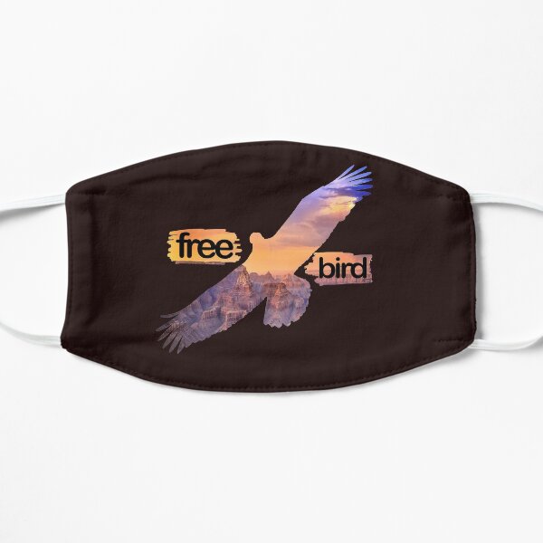 Free Bird in flight  Flat Mask