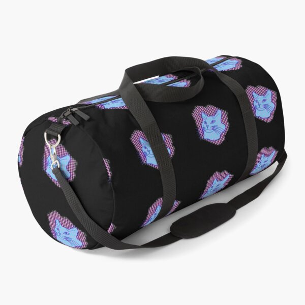 Item preview, Blue Cat Pink Polka Dots designed and sold by wildjellybeans.