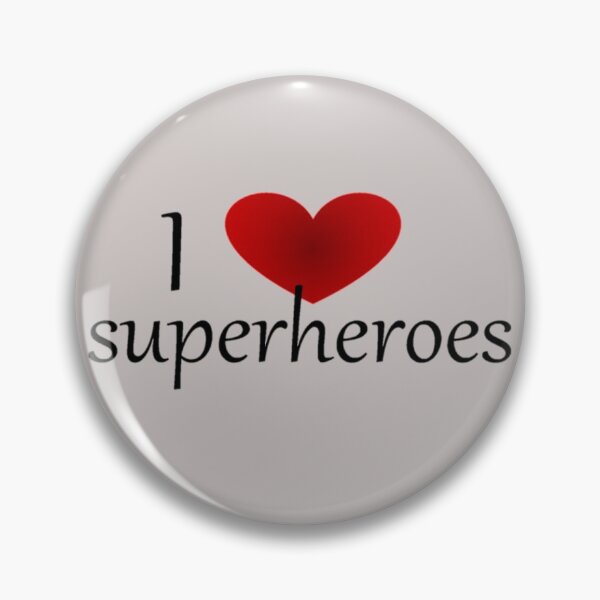 Item preview, I heart superheroes designed and sold by WanderingBark.