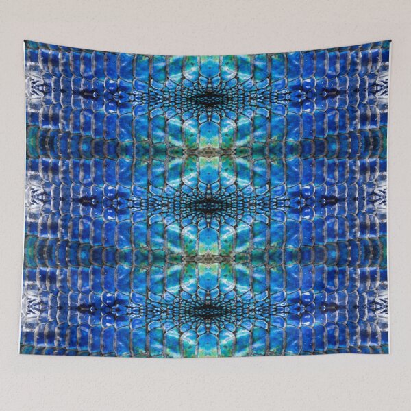 Aperçu de l'œuvre Motif peau de serpent bleu créée et vendue par Stingchic.