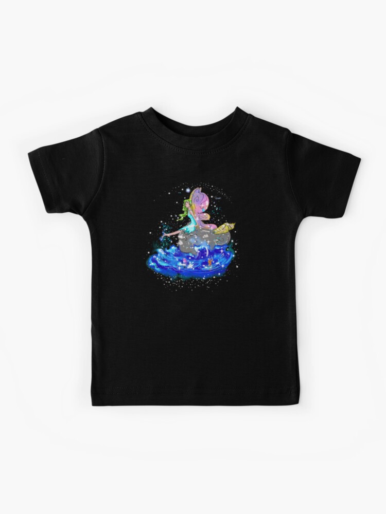Thumbnail 1 of 2, Kids T-Shirt, Blue Sea Mist The Seaside Fairy™ designed and sold by TeelieTurner.