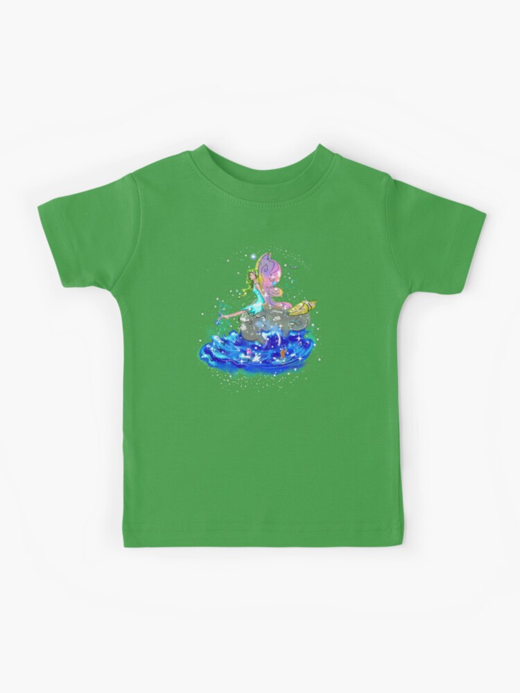Thumbnail 1 of 2, Kids T-Shirt, Blue Sea Mist The Seaside Fairy™ designed and sold by TeelieTurner.
