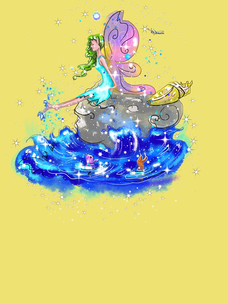 Thumbnail 2 of 2, Baby One-Piece, Blue Sea Mist The Seaside Fairy™ designed and sold by TeelieTurner.