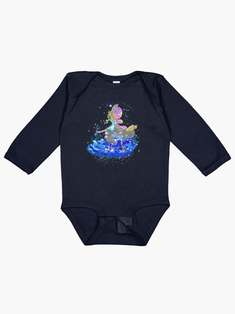 Thumbnail 1 of 2, Baby One-Piece, Blue Sea Mist The Seaside Fairy™ designed and sold by TeelieTurner.