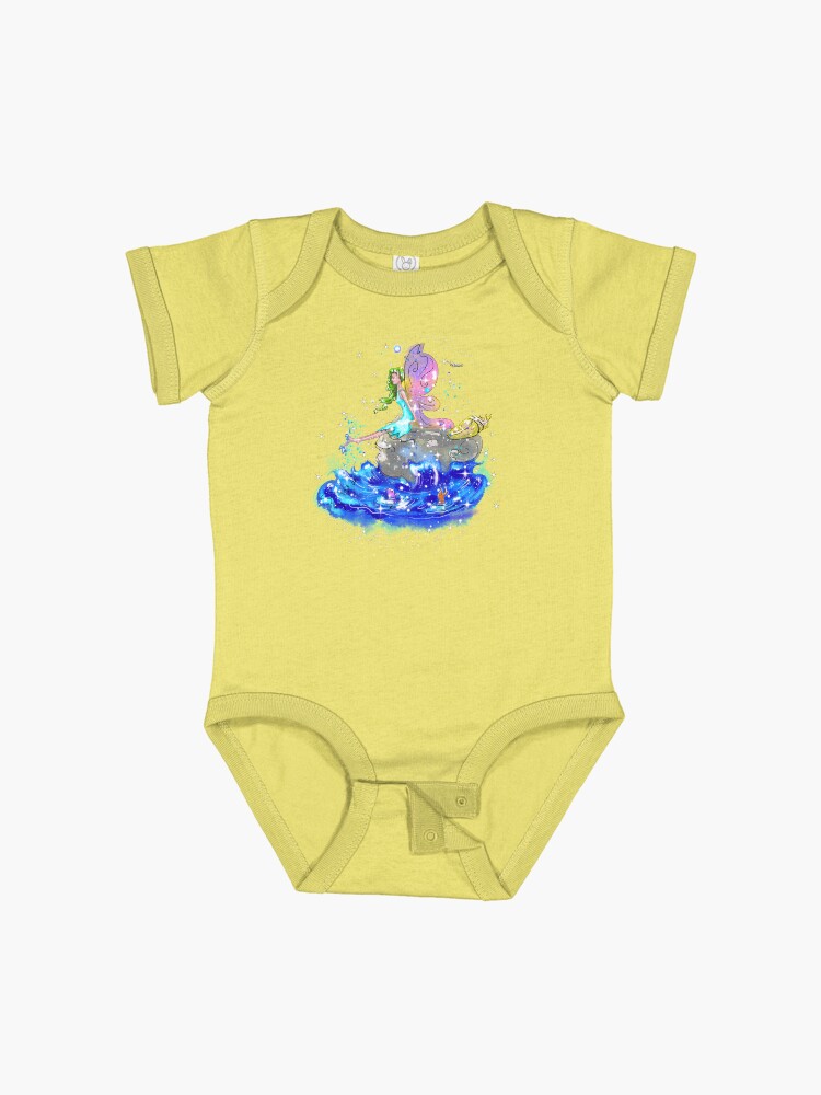 Thumbnail 1 of 2, Baby One-Piece, Blue Sea Mist The Seaside Fairy™ designed and sold by TeelieTurner.