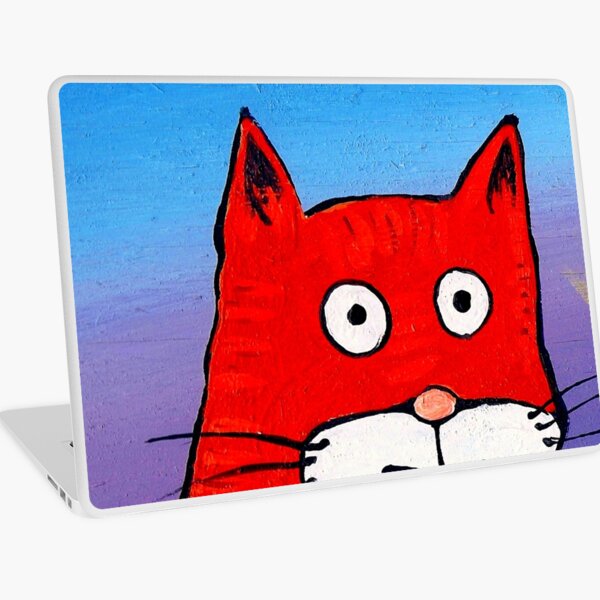 SURPRISE CAT! Laptop Skin