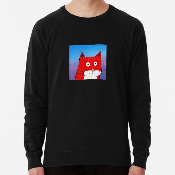 SURPRISE CAT! Lightweight Sweatshirt