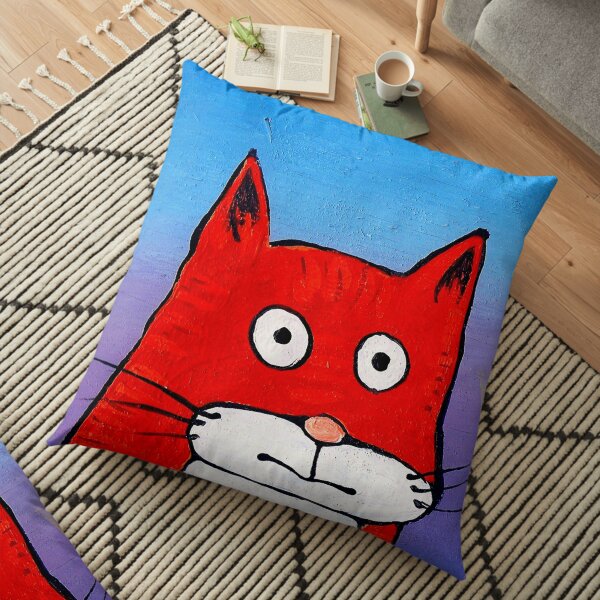 SURPRISE CAT! Floor Pillow