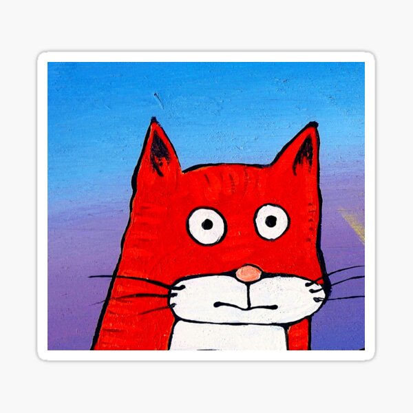 SURPRISE CAT! Sticker