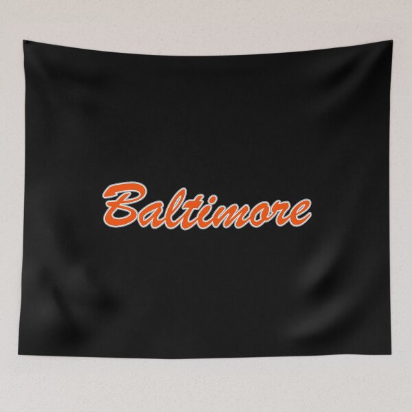 Item preview, Baseball Fan of Baltimore Orange White and Grey on Black designed and sold by gkillerb.