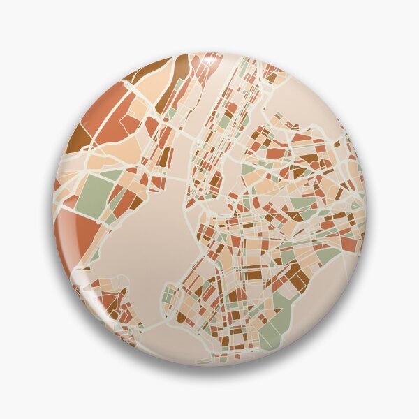Artikelvorschau, NEW YORK CITY MAP EARTH TONES entworfen und verkauft von deificusArt.