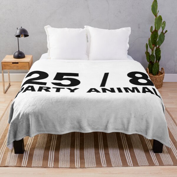Item preview, 25 / 8 Party Animal Extra Hour Extra Day Minimal Typography Humor designed and sold by ColorMeHappy123.