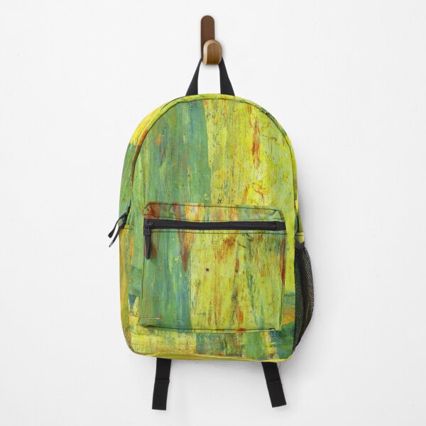 Item preview, Aesthetic yellow turquoise paint scrape designed and sold by kina lakhani.