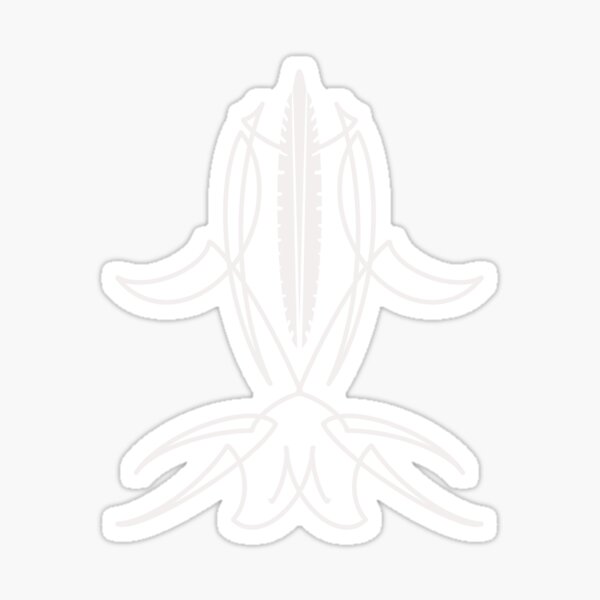 White Pinstripe Sticker