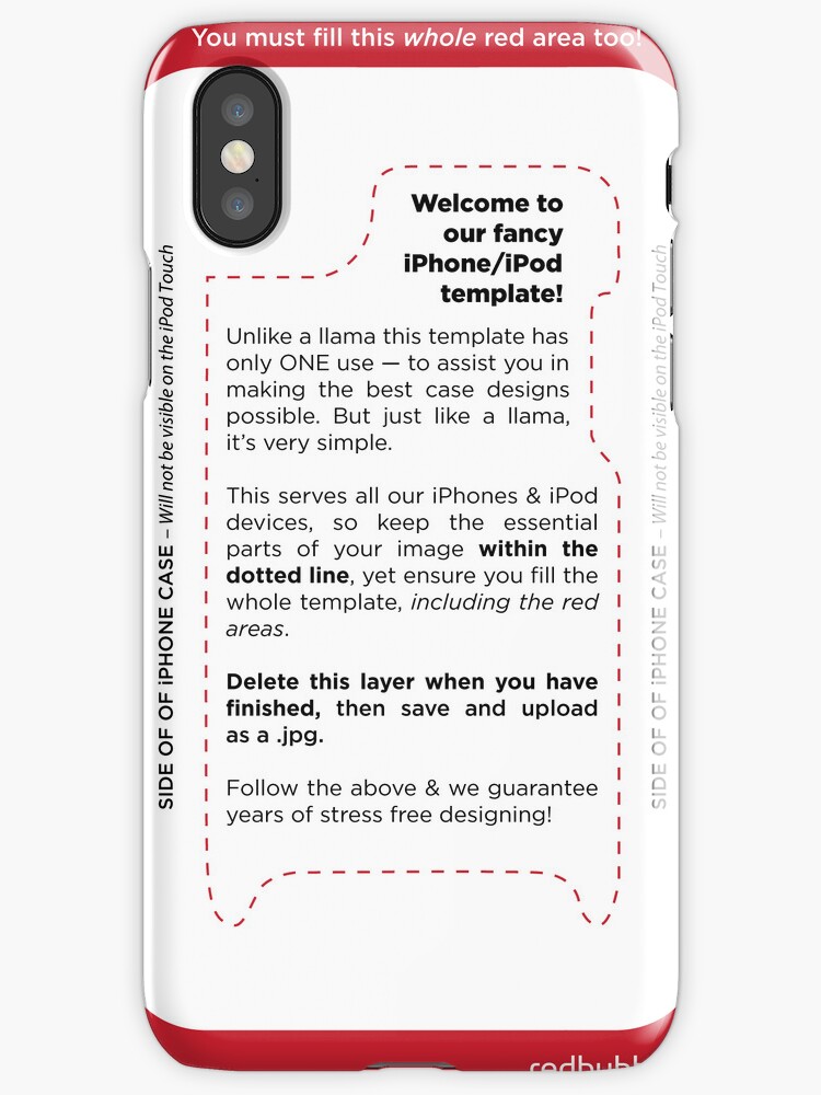 redbubble template
 red bubble template" iPhone Cases 