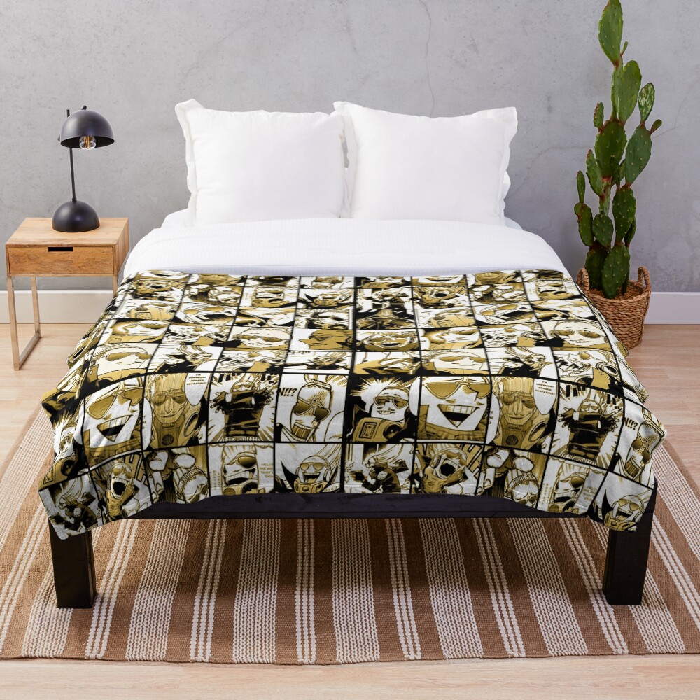 Present Mic (color version) - My hero academia collage Throw Blanket