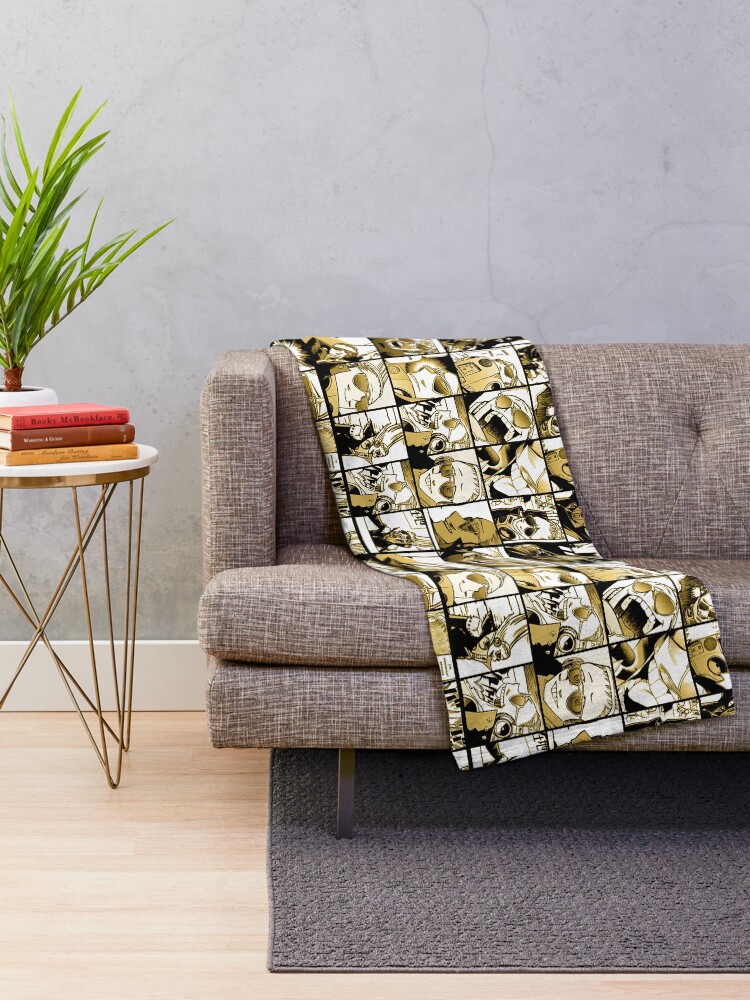 Alternate view of Present Mic (color version) - My hero academia collage Throw Blanket