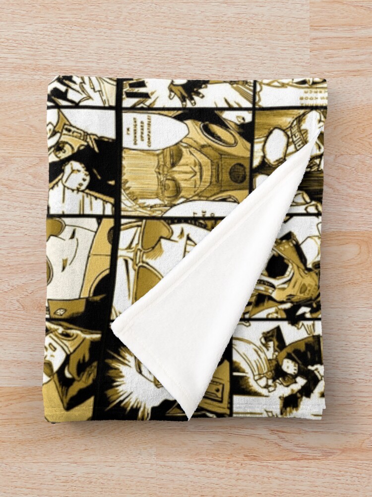 Alternate view of Present Mic (color version) - My hero academia collage Throw Blanket