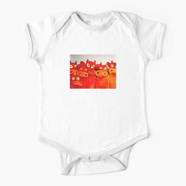 COWS GALORE Short Sleeve Baby One-Piece
