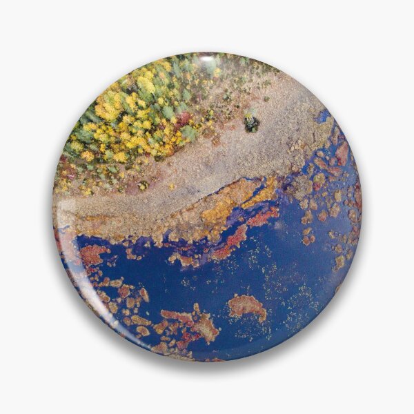 Item preview, Birdseye view of colourful wetland,mire and autumn forest. - Landscape designed and sold by RolandWidin.