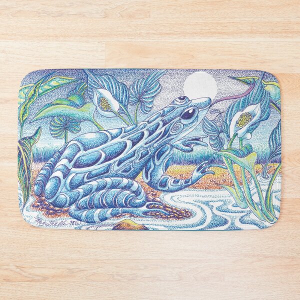 Item preview, Water Frog with Water Arum designed and sold by QuixoteRidge.