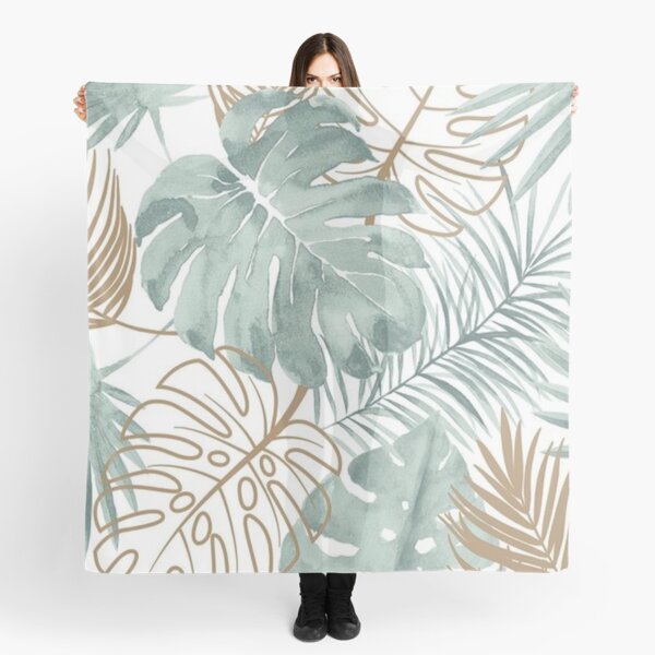 Vista previa del artículo con la obra «Hojas de Monstera», diseñado y vendido por Gabrielle Woolridge.